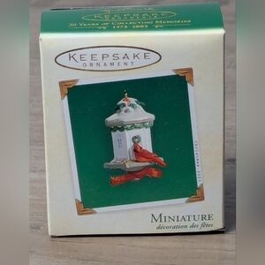 2003 Hallmark Miniature Ornament ~ Clever Cardinal